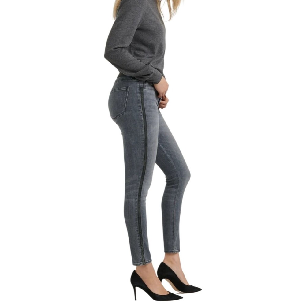 Lucky Brand Hayden Mid Rise Skinny Jeans Gray Denim Womens 10/30 Stretch